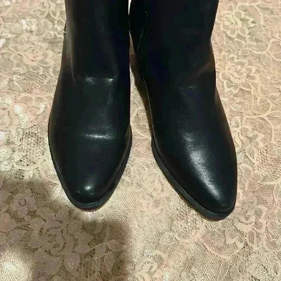 Faux Leather Studded Ankle Boots - Picture 3 of 7